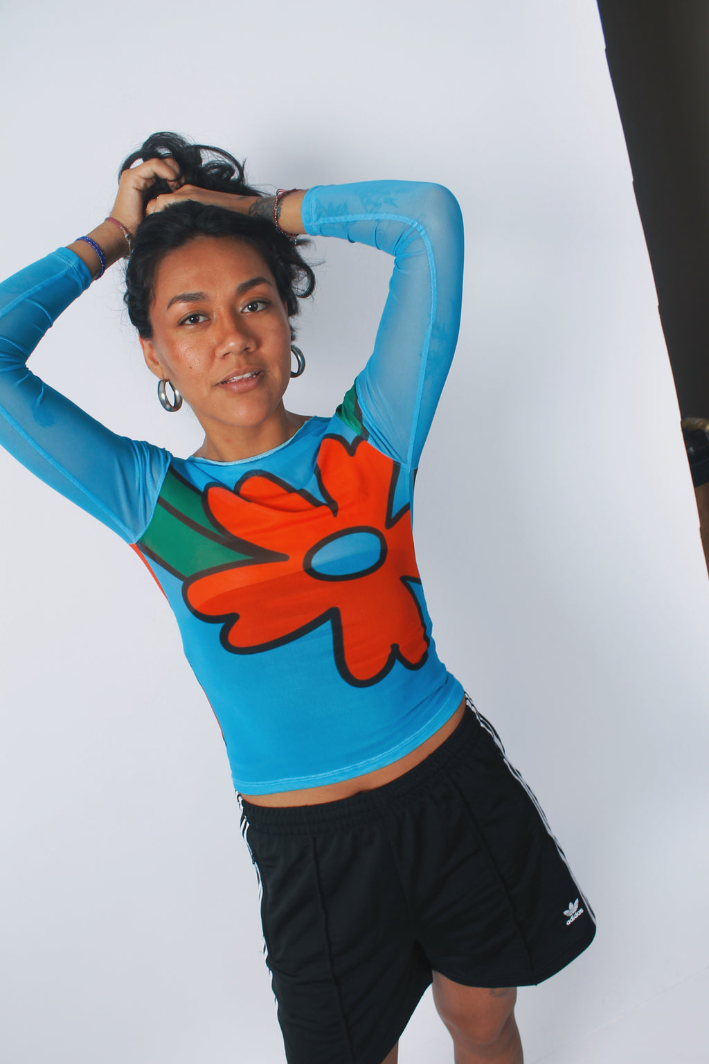 Mesh "Floripondio" manga larga