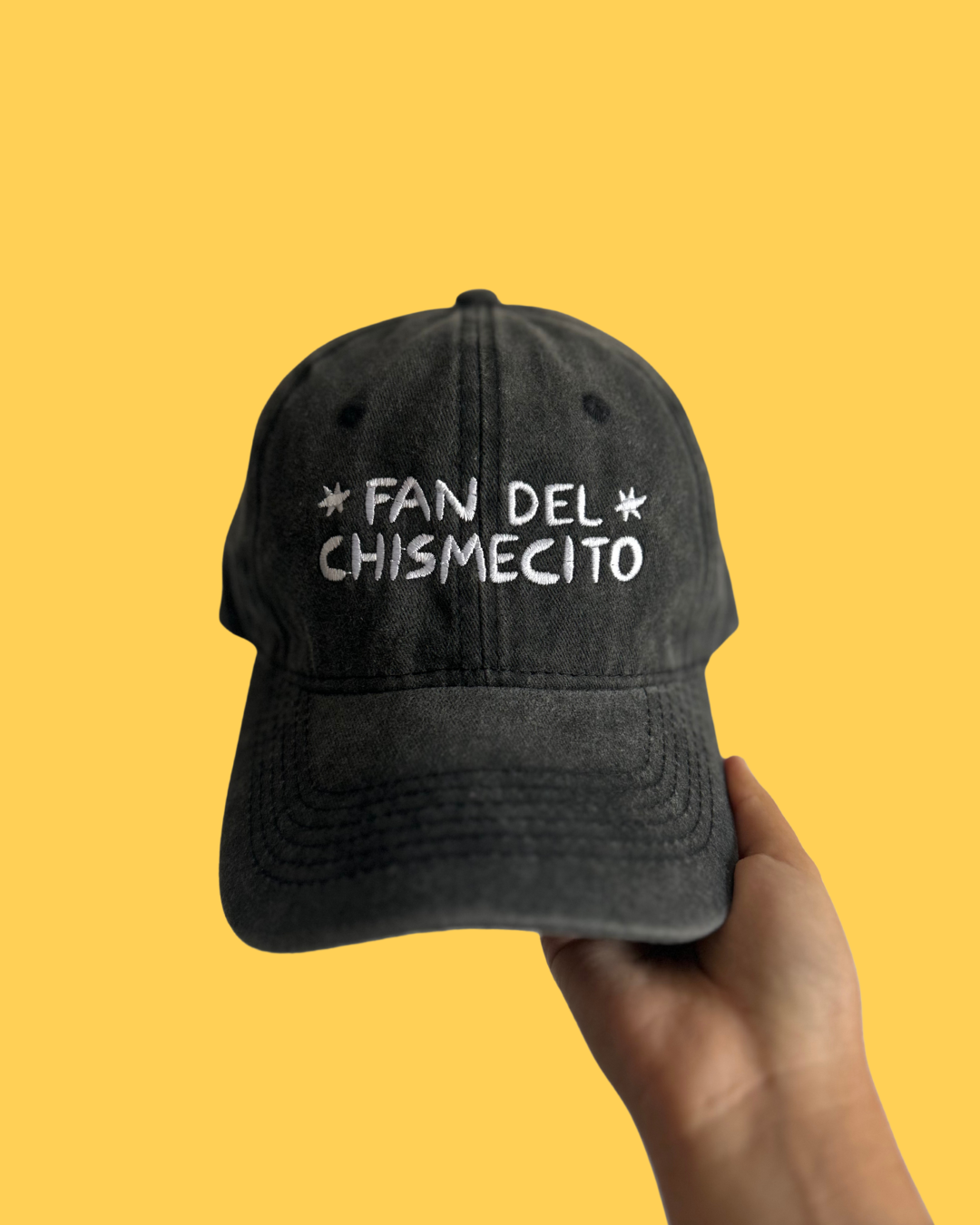 Gorra "Fan del chismecito" negra