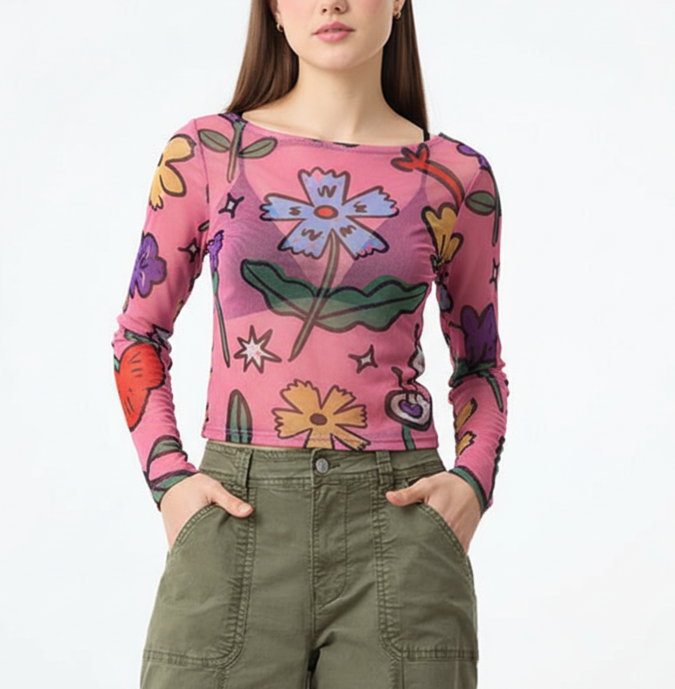 Polo "Jardín" manga larga