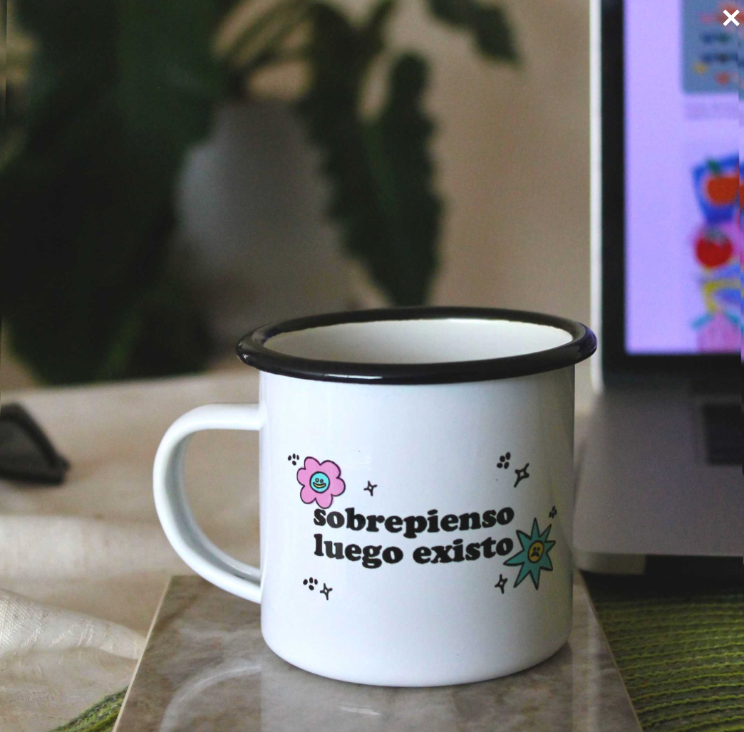 Taza "Sobrepienso luego existo"