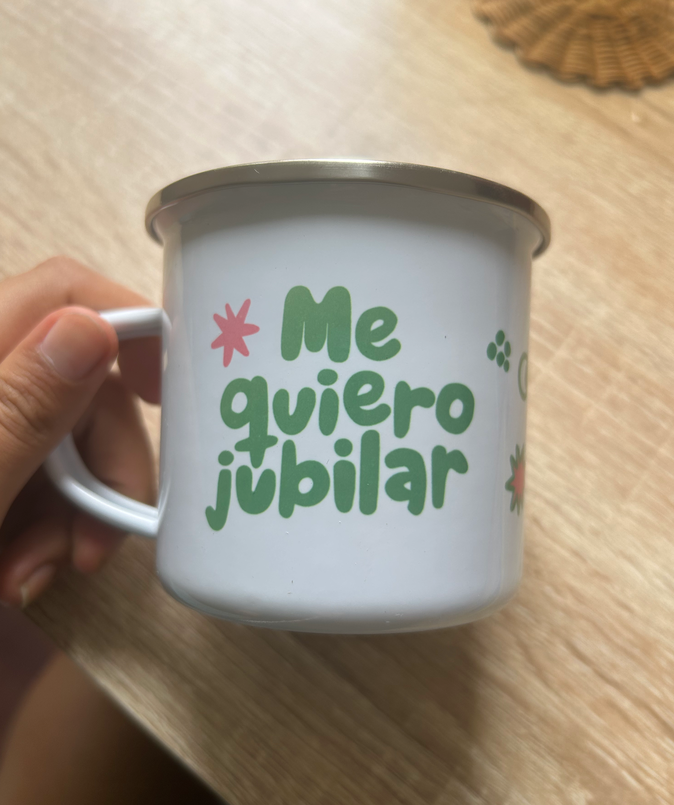 Taza "Me quiero jubilar"