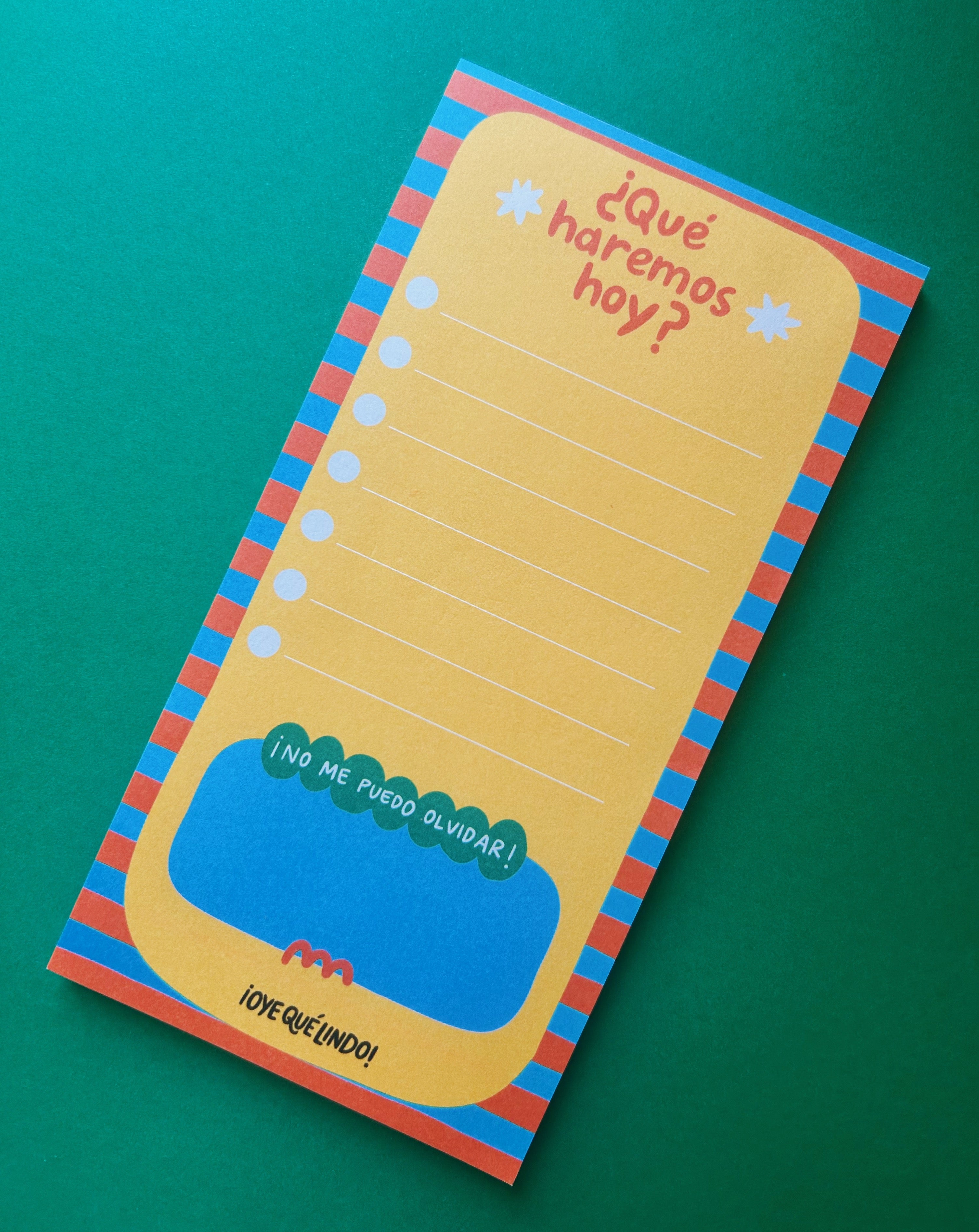 Notepad "¿Qué haremos hoy?"