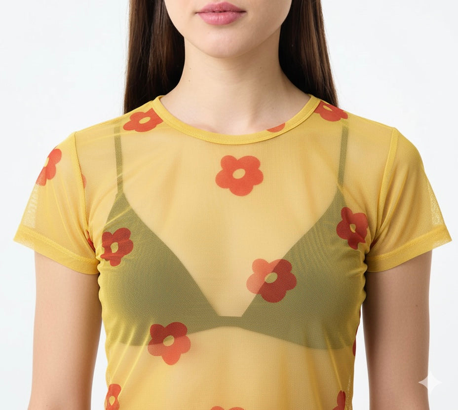 Polo "Margaritas" manga corta