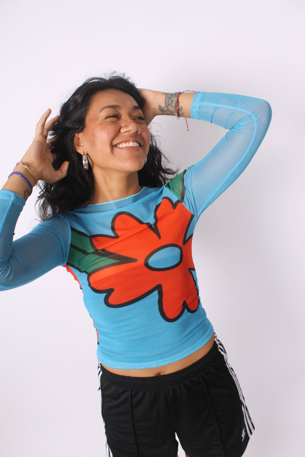 Mesh "Floripondio" manga larga