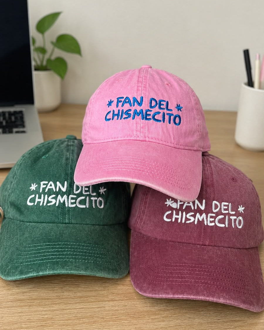 Gorra fan del chismecito baby pink azul