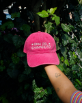 Gorra "Fan del chismecito" fucsia