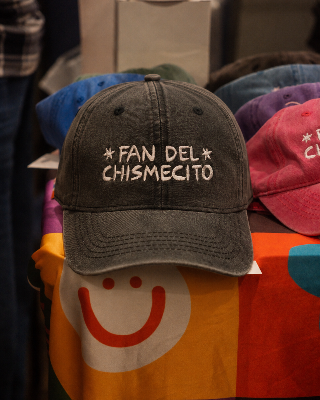 Gorra "Fan del chismecito" negra