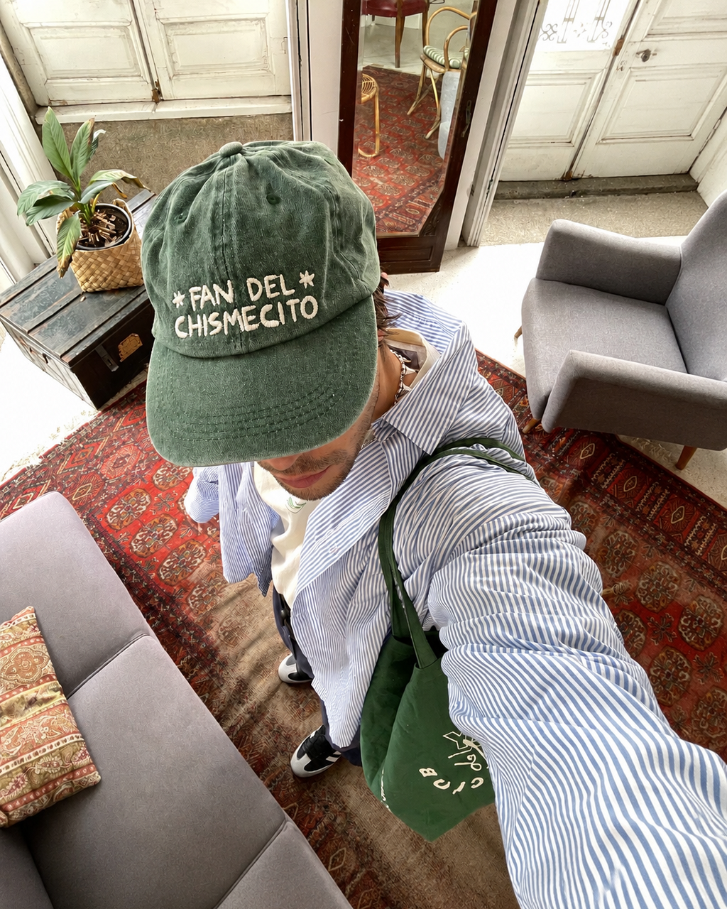 Gorra "Fan del chismecito" verde