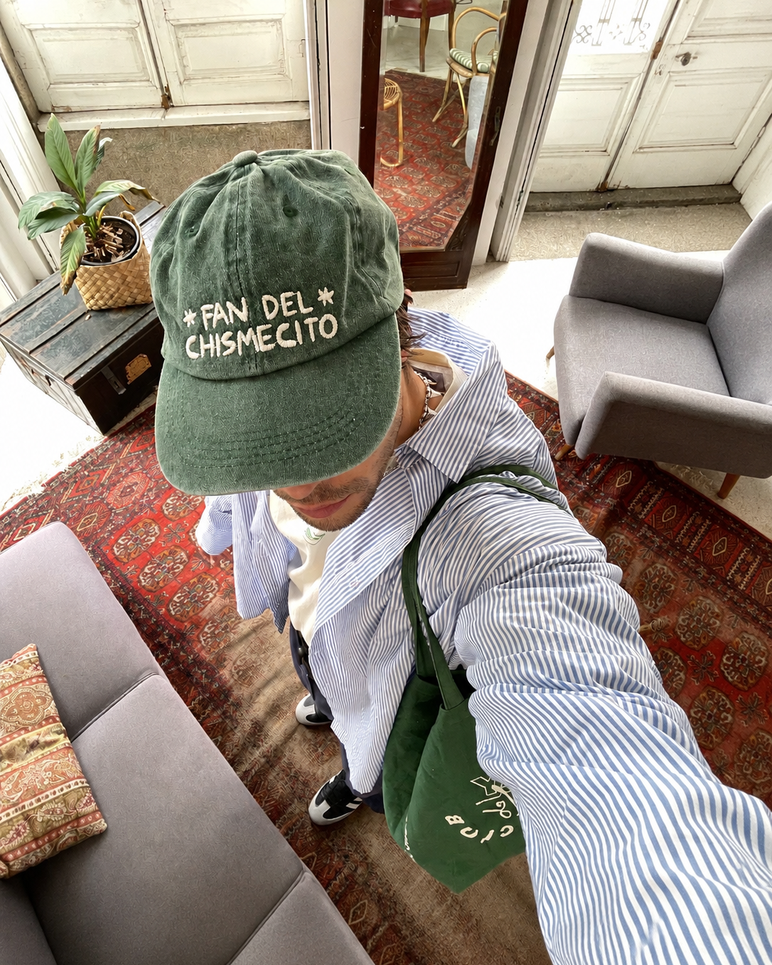 Gorra "Fan del chismecito" verde