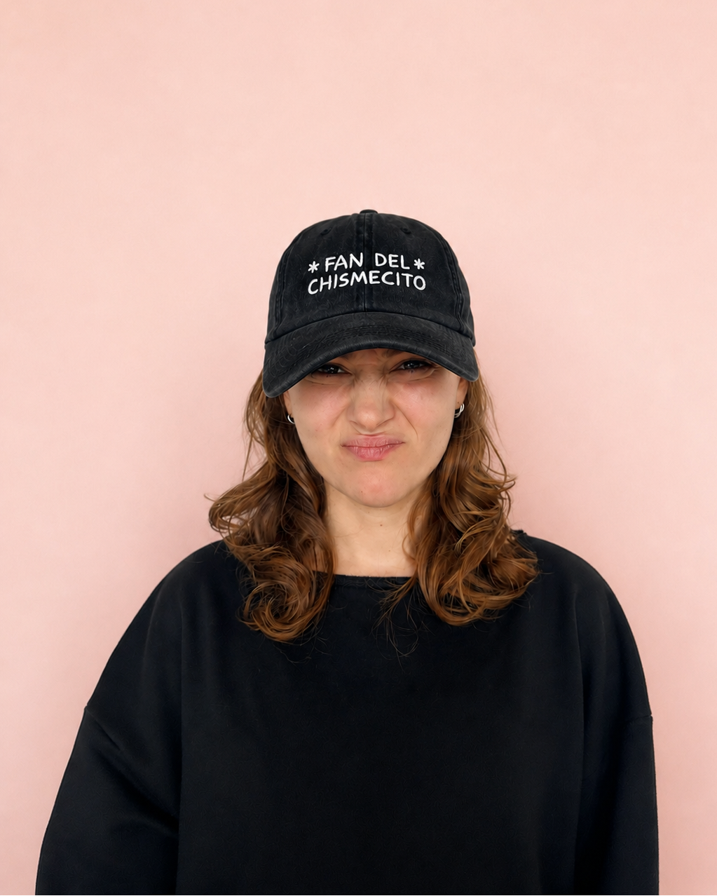 Gorra "Fan del chismecito" negra