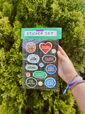 set de 13 stickers de frases
