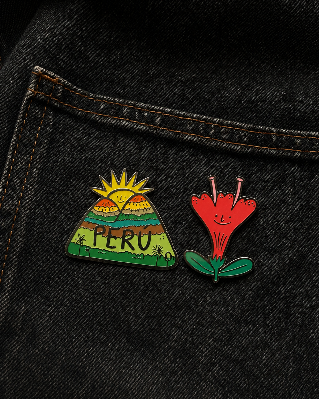 Pin "Flor de la Cantuta"